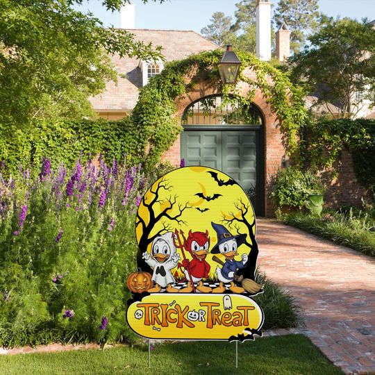 Halloween Huey, Dewey and Louie Halloween Cutouts Decor, Mummy Cutouts, Halloween Party Decor, Yard Signs, Halloween Decor