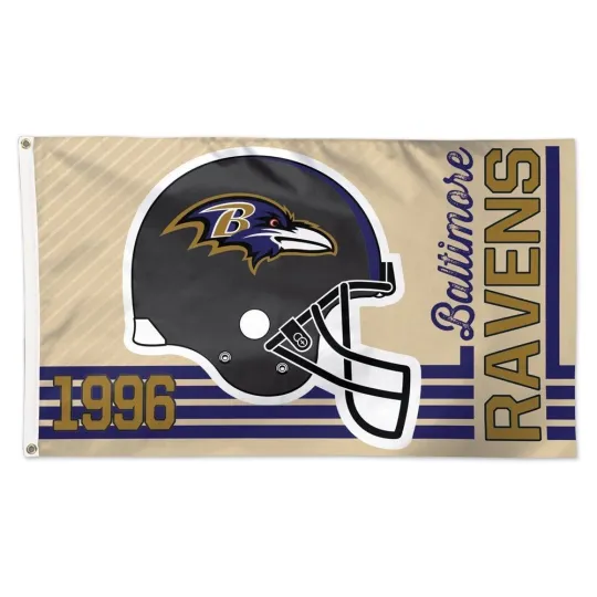 Baltimore Football 3x5 ft Classic Logo Retro Flag - football Gift Banner