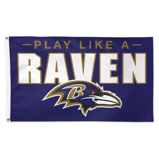 Baltimore 3x5 ft Team Slogan Flag Super Bowl football - Ideal Gift Banner