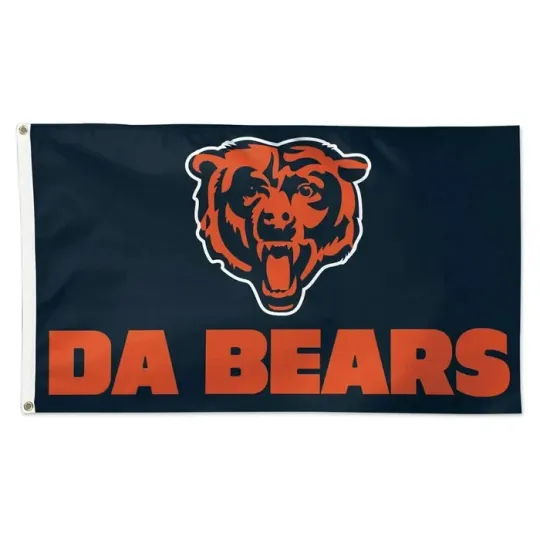 Chicago 3x5 ft Team Slogan Flag Super Bowl football - Ideal Gift Banner
