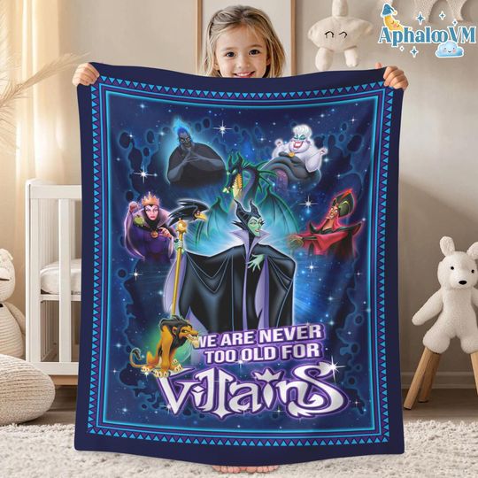 Maleficent Villain Fleece Blanket | Maleficent Sleeping Beauty Blanket Maleficent Magic Kingdom Blanket for Couch Sofa Christmas Gift