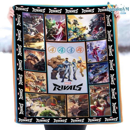 Fantastic Four M-C-U Rivals Blanket, Fantastic Four Blanket, Video Games Gifts, Super Heroes Blanket, Fantastic Four First Steps 2025