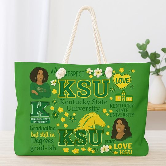 Kentucky State University Weekender Bag College Tote Spirit Bag Travel Carryall