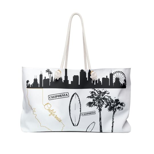 California Weekender Bag/ California Tote Bag/ California Travel bags/Gifts for her or him