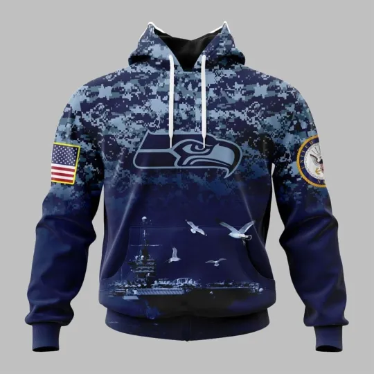 Seattle Football Team Seahawkss 3D Hoodie