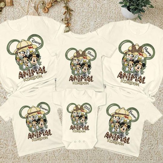 Custom Animal Kingdom Shirt, Disneyworld Safari Family Matching Shirt, Mickey And Friends Shirt, Disneyland Vacation Shirt