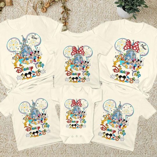 Disneyland Family Trip 2025 Shirt, Custom Disneyland Vacation, Disneyland Family Matching Trip Tee, WDW Disneyland Trip 2025