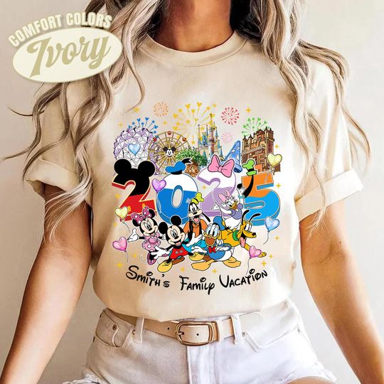 Personalized Disneytrip 2025 Shirt, Disneyland Family Trip Group Matching Shirt, Epcot Shirt, Disneyworld Family Vacation