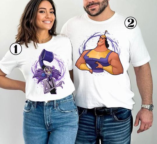 Comfort Colors Disneyland Yzma And Krock Couple Shirt, The Emperor's New Groove Shirt, Disneyland Villains Couple Matching, Magic Kingdom
