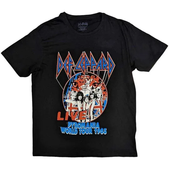 Def Leppard Unisex T-Shirt Pyro World Tour