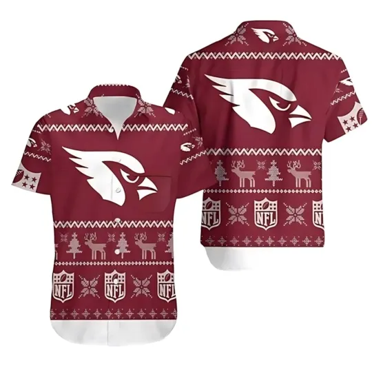 Arizonna Cardinals Ugly Christmas Hawaiian Shirt, Gift for Fan