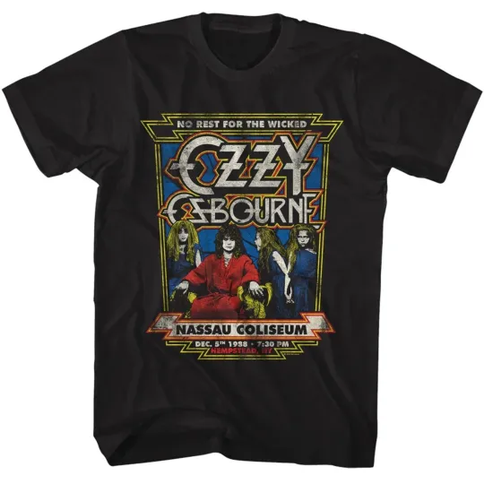 Ozzy Osbourne No Rest for the Wicked 1988 Official T-Shirt Large Nassau
