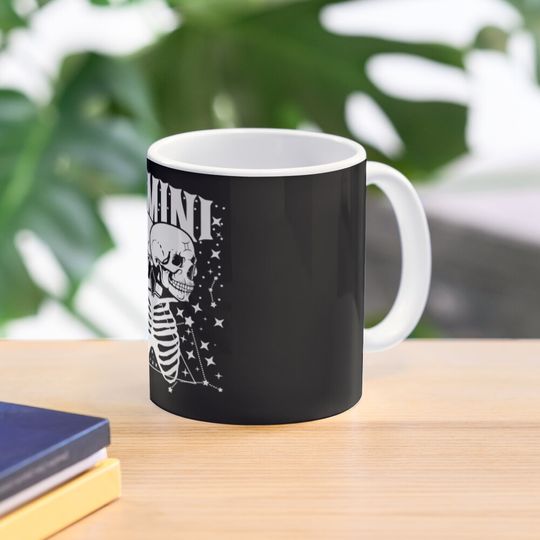 Gemini Faery Crystal Witch Skull Funny Halloween Coffee Mug