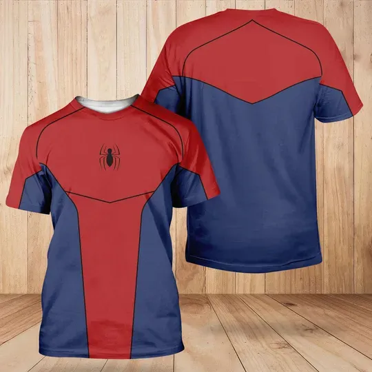 Spiderman Cosplay 3D Shirt, Cartoon Gift For Him