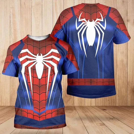 Spiderman Cosplay 3D Shirt, Cartoon Gift For Him