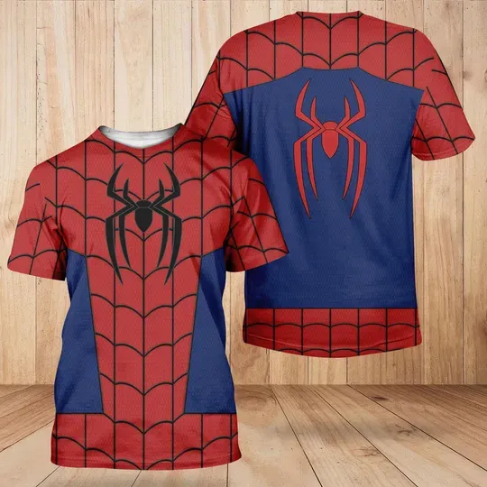 Spiderman Cosplay 3D Shirt, Cartoon Gift For Him