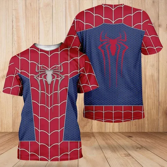 Spiderman Cosplay 3D Shirt, Cartoon Gift For Him