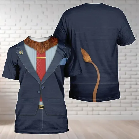 Mayor Lionheart 3D Shirt, Zootopia Character Shirt, Halloween Cosplay Costume, Disney Movie Shirt, Mayor Lionheart Tee