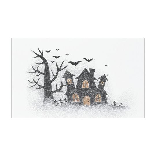 Spooky Halloween Car Magnet, Haunted House Silhouette Car Decor, Halloween Car Decal, Holiday Vehicle Decoration, Halloween Party Supplies