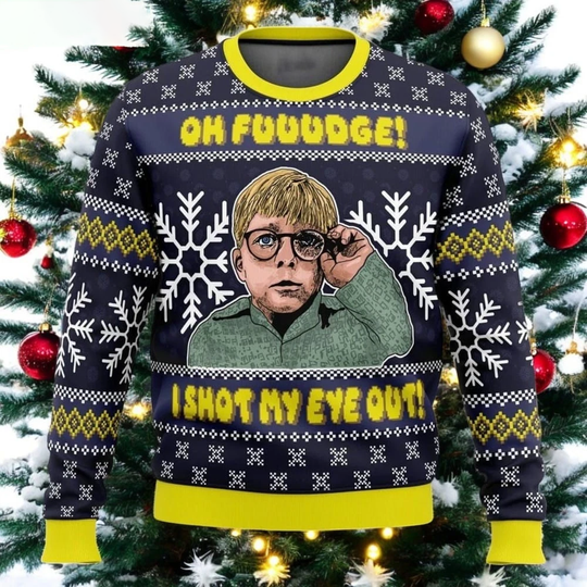 A Christmas Story Oh Fudge Ugly Christmas Sweater