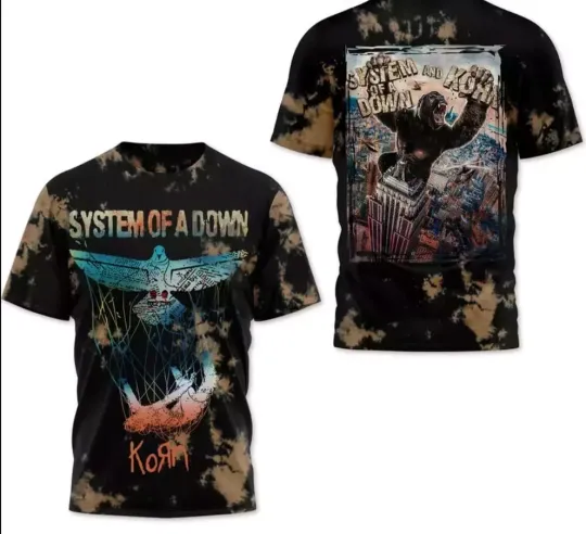 SYSTEM OF DOWN Band 2025 AOP 3D T-Shirt