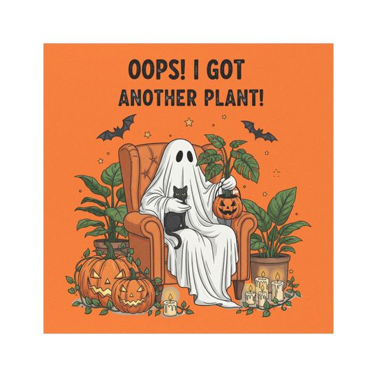 Halloween Ghost Car Magnets, Cute Plant Lover Gift, Spooky Car Decor, Fall Vibes, Halloween Decoration