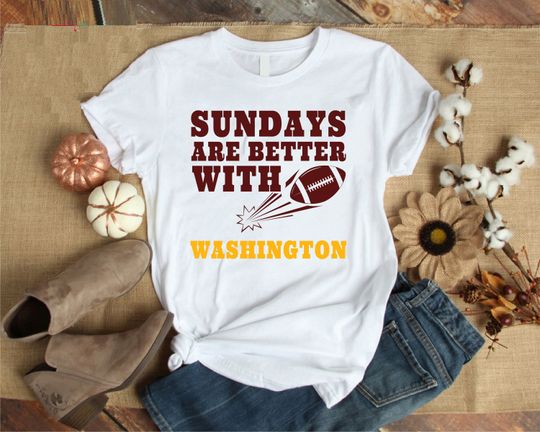 Washington Commanders Shirt, Sundays Are Better with Football Shirt, Washington Game Day