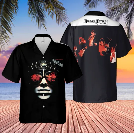 Judas Priest Killing Machine Album Cover Hawaiian Shirt for Men Women US