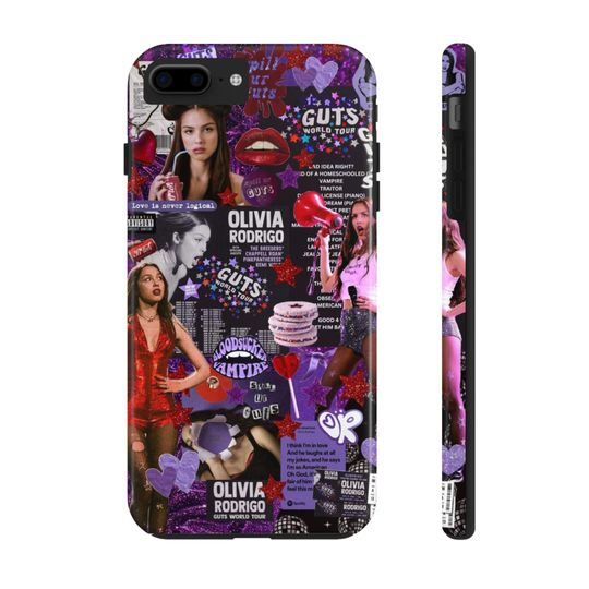 Vibrant Tough Phone Cases, Gifts for Olivia Rodrigo Fans, Music Lover Accessories, Trendy Phone Cover