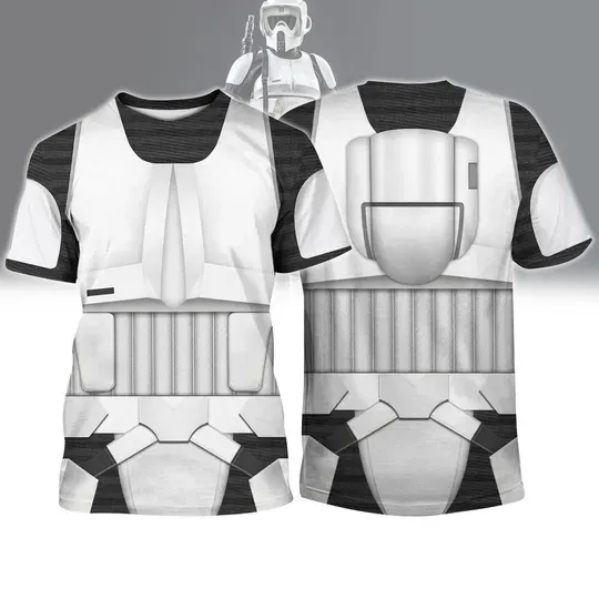 Scout Trooper 3D Shirt, Halloween Shirt, Return Of The Jedi Gift, Star Wars Characters Shirt, Disney Movie Tee