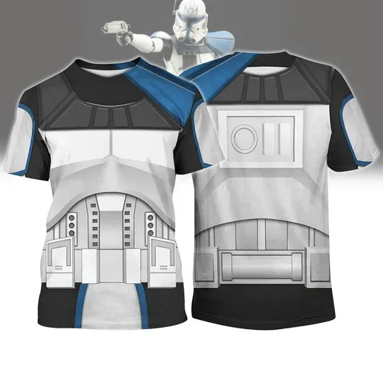 Captain Rex 3D Shirt, Star Wars Cosplay Shirt, Movie Tee, Disney Movie Shirt, Galaxy's Edge Shirt, Halloween Gift