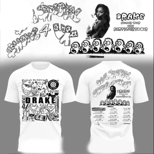 Drake Summer Tour Birmingham 2025 3D T-Shirt