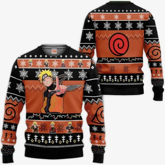 Anime Character Ugly Christmas Sweater Halloween Sweatshirt Ugly
