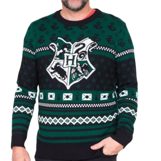 Harry Potter Slyther Ugly Christmas Sweater Custom Sweatshirt Ugly