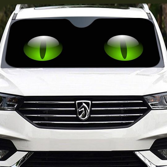 Creepy Cat/Snake Eyes | Halloween Horror Monster Predator Eyes | Windshield Sunshade | 137cm(53.9)