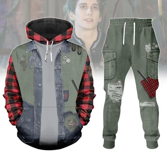 Disney Zed Necrodopolis Hoodie Joggers Sets, Ms, Disney Zombies Zed Cosplay, Movie Halloween Gift