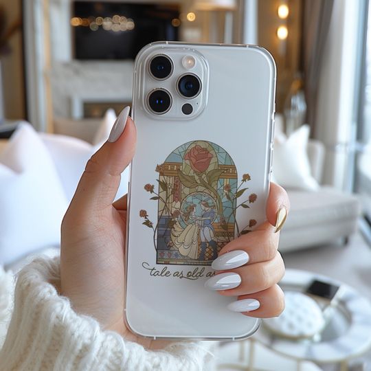 Tale As Old As Time Poster Romantic Couple Poster Phone Case