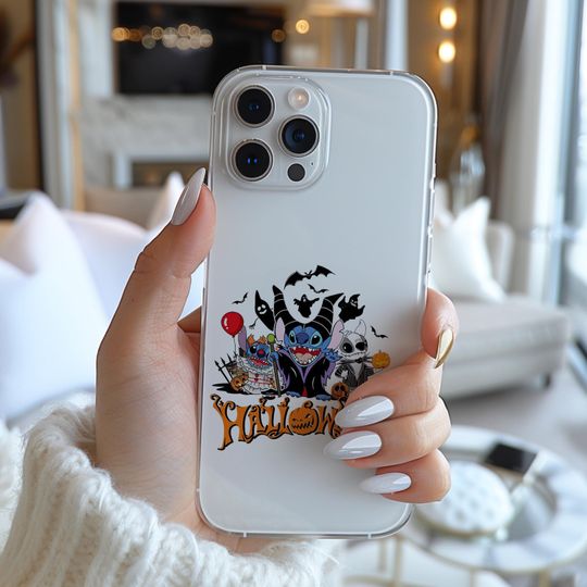 Halloween Stitch Maleficent Disney Halloween Phone Case