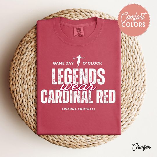 Arizonna Football Varsity Shirt, Retro Cardinal Red Birds Gameday Outfit, Football Shirt