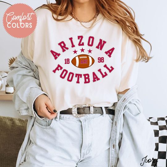 Arizonna Football Varsity Shirt, Retro Cardinal Red Birds Gameday Outfit, Football Shirt