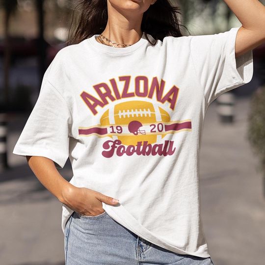Arizonna Football Vintage T-Shirt, Arizonna Cardinal Throwback Tee, Unisex Retro Cardinal Shirt