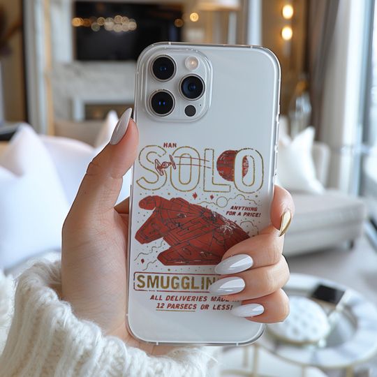 Retro Star Wars Han Solo Smuggling Millenium Falcon Phone Case