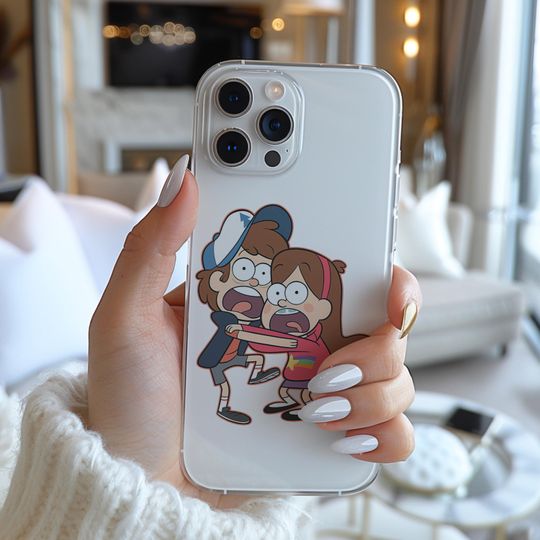 Gravity Falls Mabel Dipper Cute Couple Funny Famous Cartoon Characters Figure  Phone Case