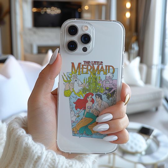 The Little Mermaid Funny Famous Cartoon Character Figure Poster Phone Case
