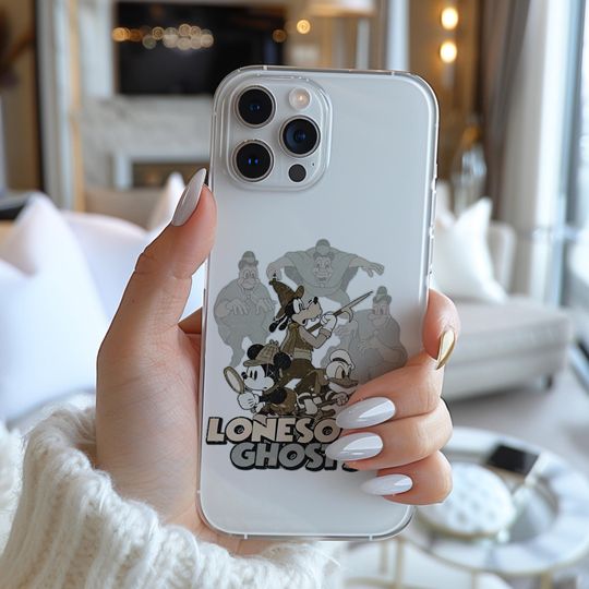 Disney Mickey Mouse Donald Goofy Lonesome Ghosts Halloween Phone Case