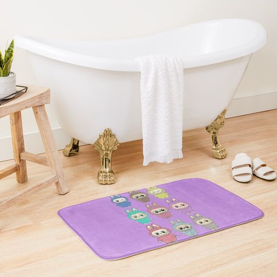 Labubu Bath Mat, For Bathroom, For Kitchen