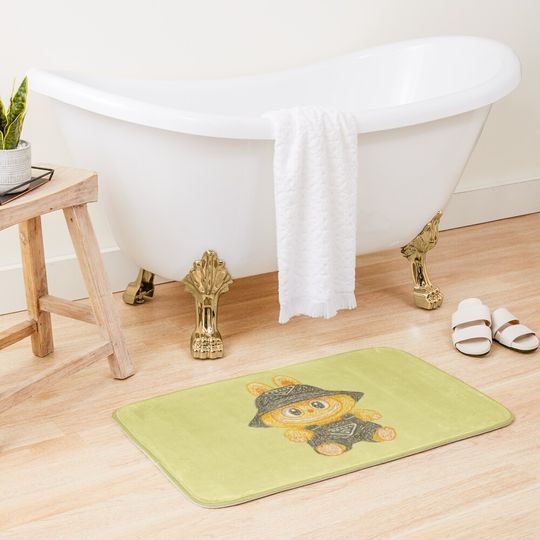 Fashion Labubu Bath Mat, For Bathroom, For Kitchen