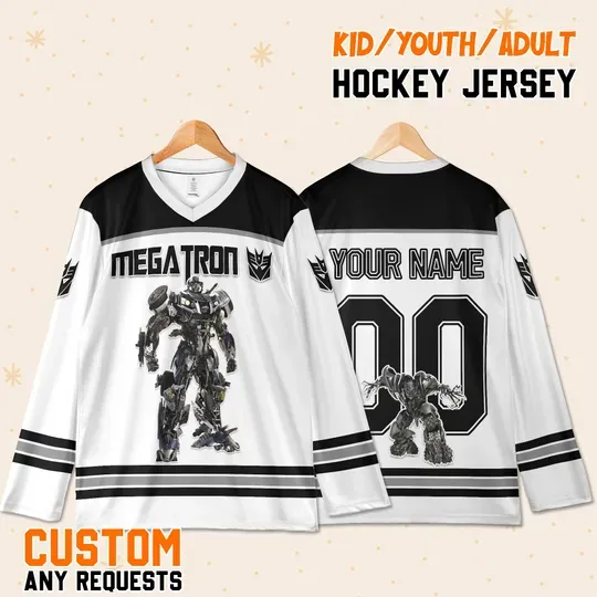 Custom Transformers Megatron Jersey, Halloween Gift Shirt for Kids Youth Adults, Theme Park Outfit, Disney Trip
