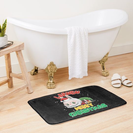Labubu The Monsters Christmas - Xmas S-A-N-T-A LABUBU Lover Cute Bath Mat