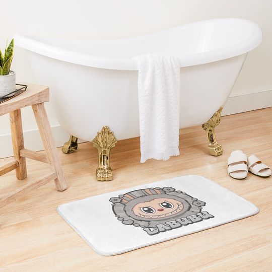 Labubu Sesame Bath Mat, For Bathroom, For Kitchen